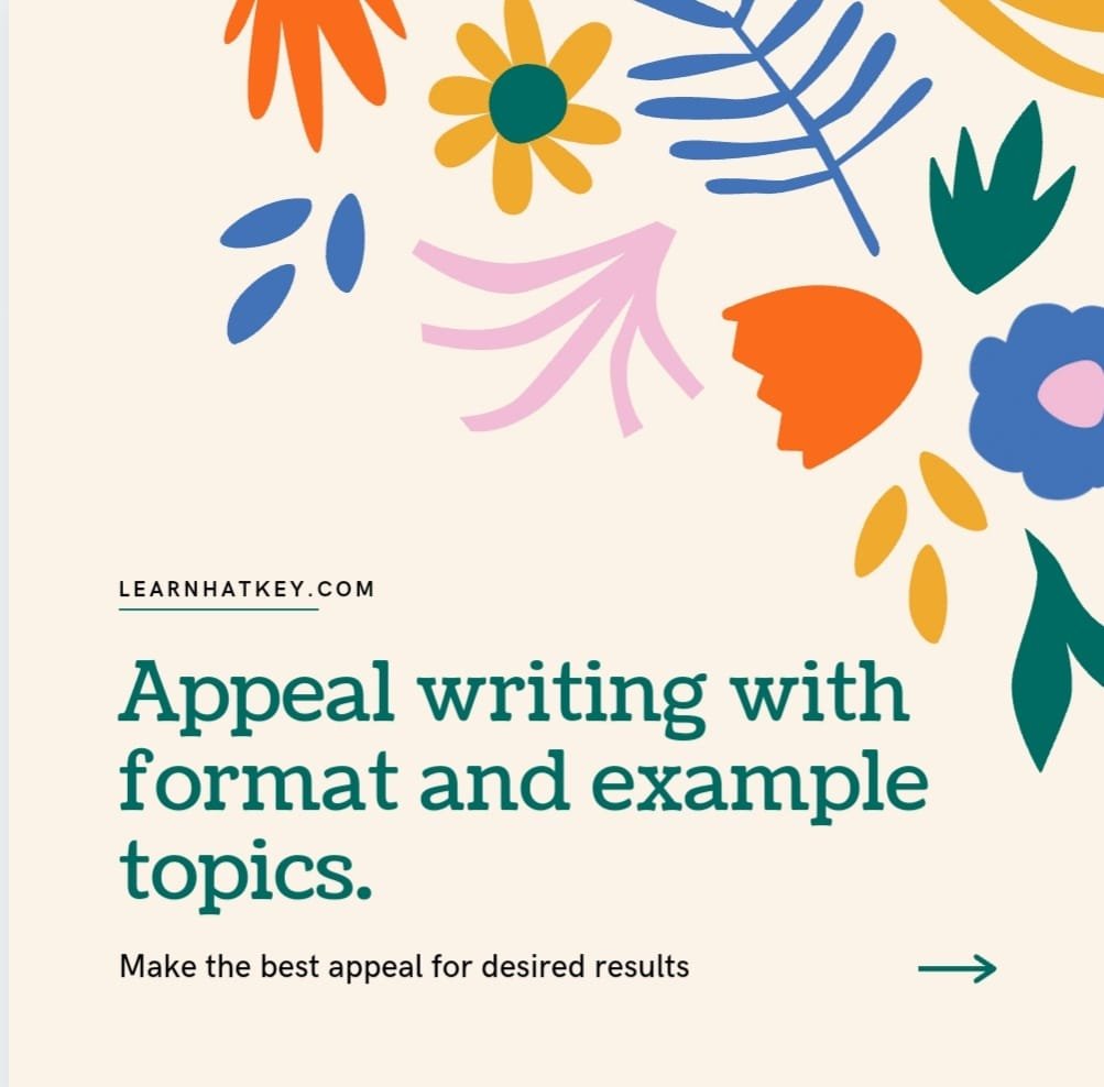 Appeal writing in English with format and specimen topics ...